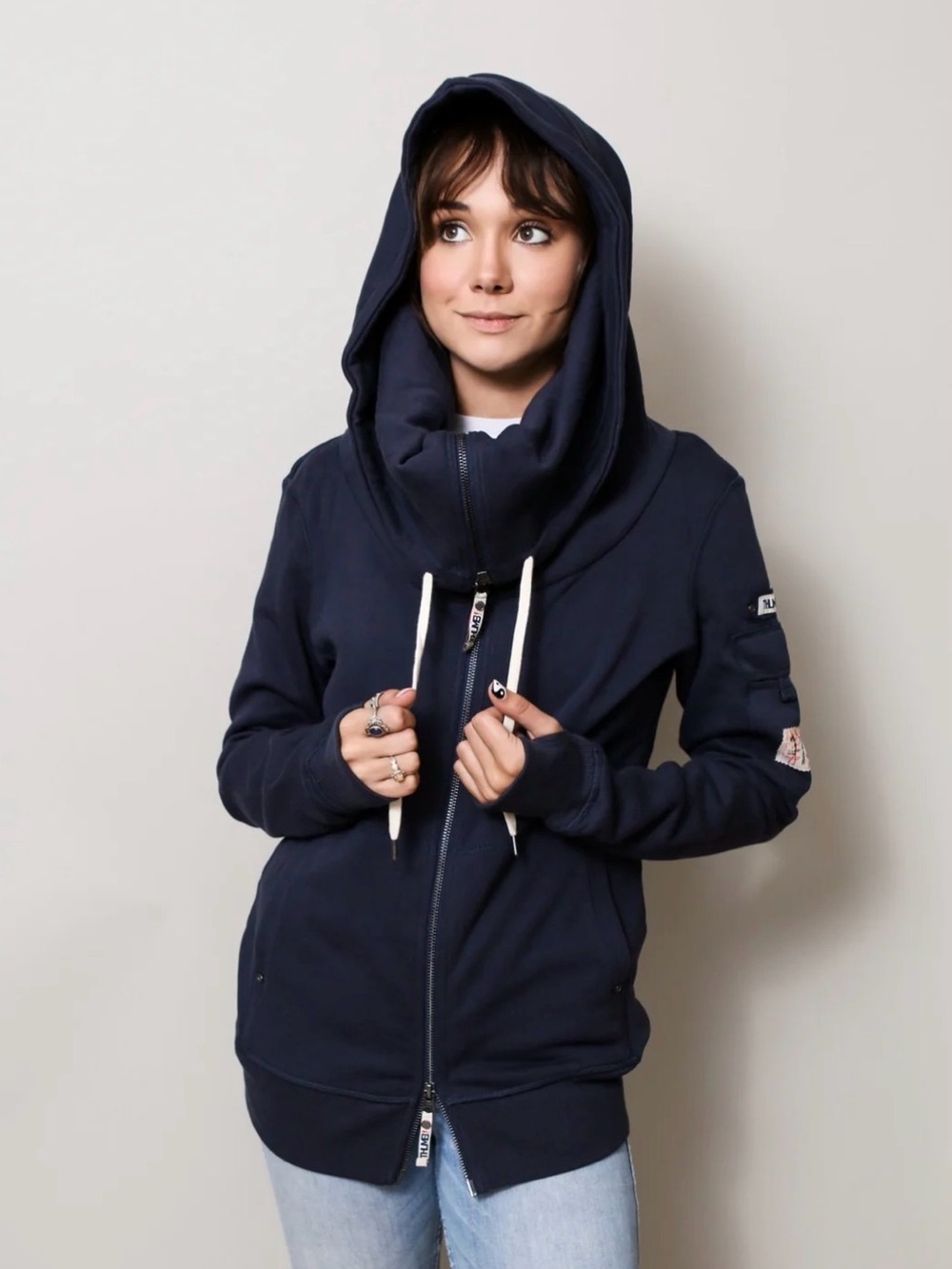 Thumb United The Casey Fleece - Navy Blue Size Small